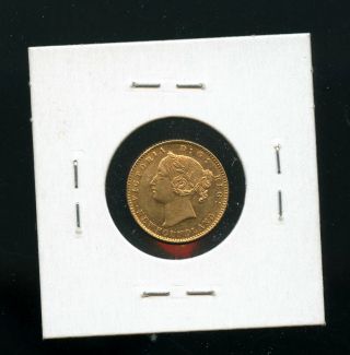 Rare 1880 Newfoundland $2 Gold AU small bend A509 2