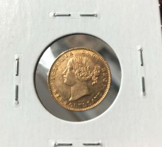 Rare 1880 Newfoundland $2 Gold AU small bend A509 4