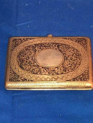 Antique Russian Silver 84 Cigarette Case Holder 10