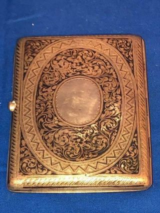 Antique Russian Silver 84 Cigarette Case Holder 9