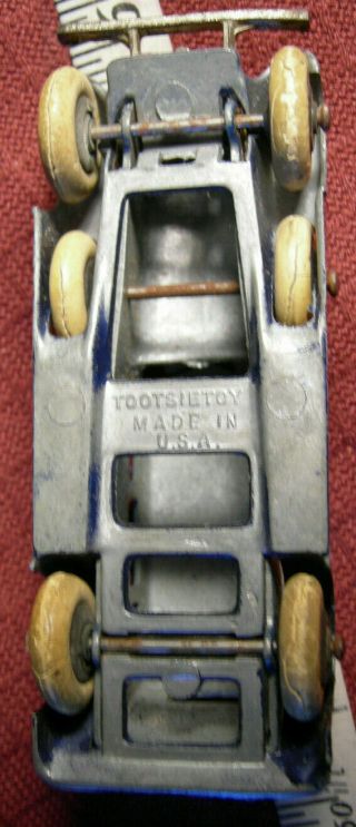 VINTAGE 1934 TWO TONE TOOTSIETOY 6 WHEEL GRAHAM SEDAN DIECAST CAR 3