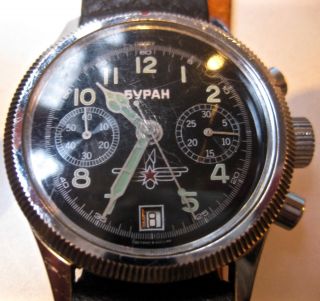 Vintage Russian Soviet Watch Ussr Chronograph 3133