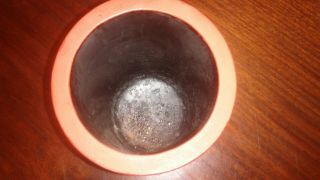 Antique Vintage Chinese Cinnabar Lacquer Brush Pot Vase 7