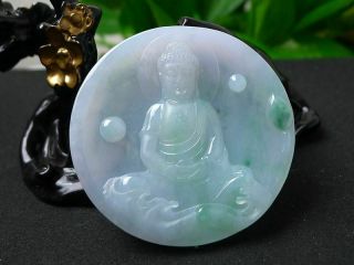 100 natural jade A goods hand - carved Guanyin Pendant 801 5