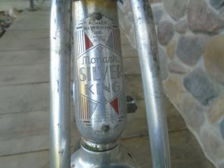 VINTAGE 1930s SILVER KING ALUMINUM BICYCLE DELUXE STREAMLINE PREWAR MONARK BIKE 5