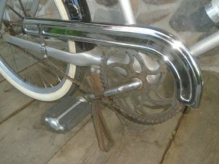 VINTAGE 1930s SILVER KING ALUMINUM BICYCLE DELUXE STREAMLINE PREWAR MONARK BIKE 8