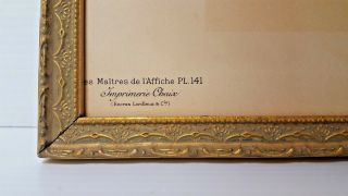 Litho Plate 141 Maitres de L ' Affiche CHERET JOUETS Aux Buttes Chaumont 15.  5 x 11 5