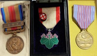 Sterling 7th Rising Sun 1940 Foundation Medal Japanese Ww2 China War Badge