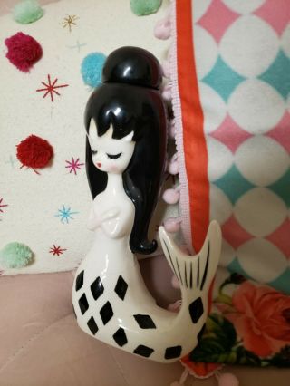 Vintage Rune Naito Kitschy Mermaid/ kitsch figure / figurine Japan/ porcelain 4