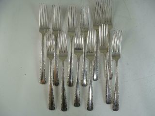 Vintage Sterling Silver Towle Candlelight Dinner Fork Set X12 577.  1 Grams Old