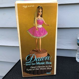 Vintage Topper Dawn Doll And Her Music Box