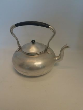 Vintage Viking Aluminum Tea Kettle Hong Kong British Colony with Lid 3