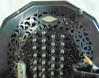 Vintage LACHENAL & CO.  60 Key The Edeophone 45573 CONCERTINA RD129662 w/ CASE 5