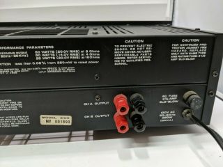 Vintage 1980 SAE 3100 STEREO POWER AMPLIFIER - AMP - 7