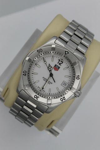 Tag Heuer 2000 WK1111.  BA0317 SS PROFESSIONAL Watch Mens White Crystal 200M 7