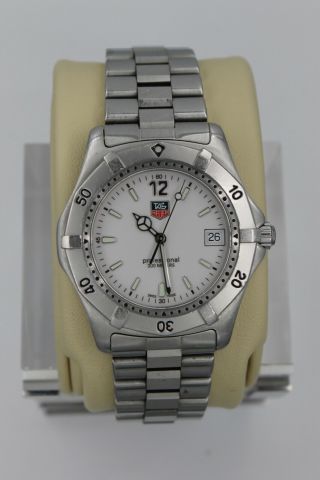Tag Heuer 2000 WK1111.  BA0317 SS PROFESSIONAL Watch Mens White Crystal 200M 8