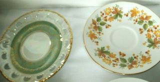 6 VINTAGE TEA CUPS AND SAUCERS,  ROYAL ALBERT,  QUEEN ANNE,  AVON,  PEARLIZED,  ENGLAND 8