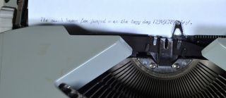 RARE Hermes Rocket Vintage Typewriter cursive/script typeface w/case 4