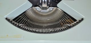 RARE Hermes Rocket Vintage Typewriter cursive/script typeface w/case 5