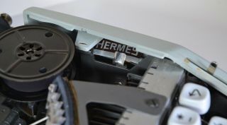 RARE Hermes Rocket Vintage Typewriter cursive/script typeface w/case 6