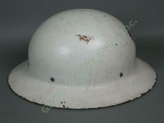 WWII War US United States Office Civil Defense Steel Air Raid Warden Helmet NR 2