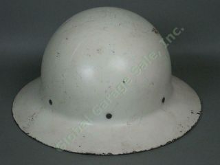 WWII War US United States Office Civil Defense Steel Air Raid Warden Helmet NR 3