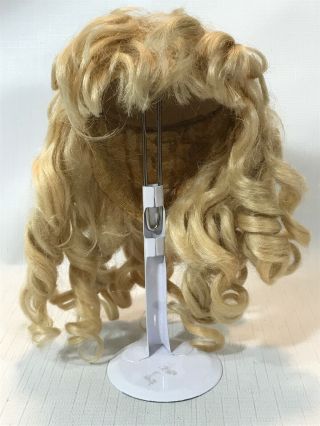Antique Doll Wig Blonde From An Attic