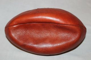 Mark Cross 1940s Leather Rugby Ball Laces Hand Sewn Display Football Antique 3