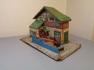 KRAUSS WILHELM GERMANY 1930 ' S TINPLATE RAILWAY BUILDING VERY RARE ITEM GOOD 4