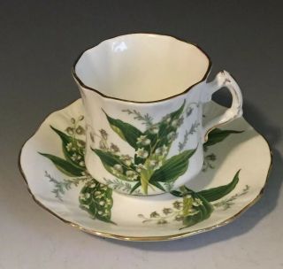 Hammersley Fine Bone China England Tea Cup And Saucer Lily Of The Valley