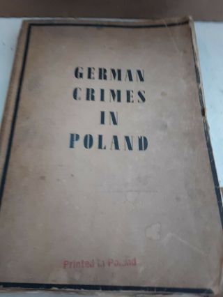 German Crimes In Poland Warsaw 1946 Wwii World War 2 Rare