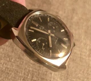 Serviced Vintage BWC Chronograph Landeron 248 Running Strong Cushion Case 1970 4