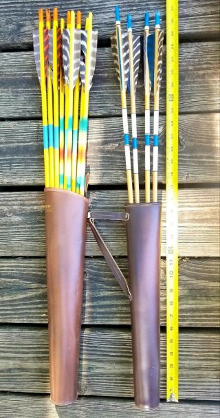 123 Vintage Arrows,  116 Wood Old Cedar,  7 fiberglass,  2 Quivers,  Broadheads,  NR 8