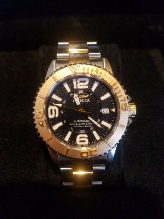 Very Rare Invicta Ghost Solid 18k Gold Ss Swiss Made Diver 40mm Ile0620031
