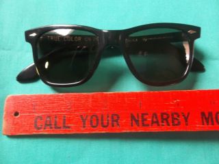 1960 ' s JFK American Optical SARATOGA sunglasses true color CN 25T - 49 exc cond 2