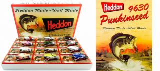 Heddon Punkinseed 1st 9630 Fishing Lure (12) Lure Box Set 4