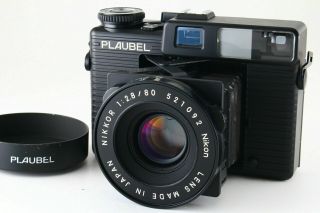 [rare ] Plaubel Makina 670 Medium Format Camera W/nikkor 80mm F/2.  8 Lens 5117