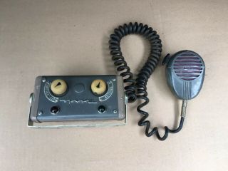 Vintage Motorola Police Cruiser Radio Control Receiver Unit With Shure Mic 1953