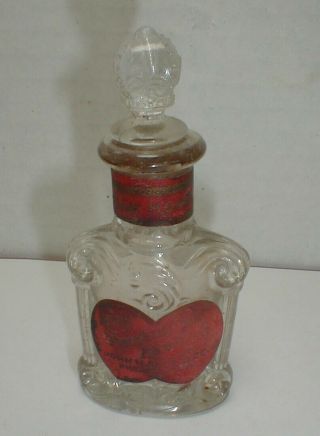 Antique Perfume Bottle - J.  H.  Rice Co.  Phila.  - Labels Intact.