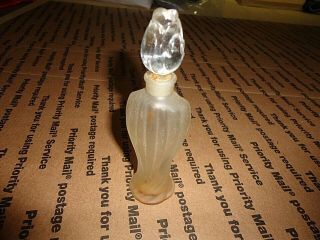 Vintage Guerlain Perfume Bottle Shalimar Amphore Flacon Rosebud 1/2 oz.  Open 2