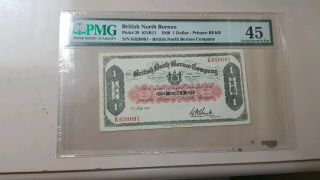 British North Borneo 1 Dollar 1940 Pmg45 Highest Score Recorded In Pmg Very Rare