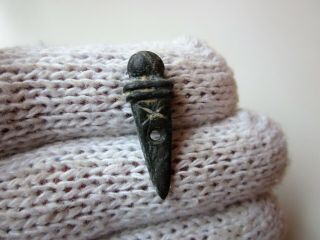 Rare Roman Lead Sword Legionary Gdilaus Amulet - Legion X.