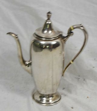 Gorham Sterling Silver Teapot 444 Grams 9 1/4 " Tall 391 Coffee Pot Demitasse