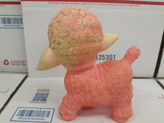 Vintage 1955 The SUN RUBBER Co Pink Baby Sheep Lamb SQUEAK Toy - 1950s 4