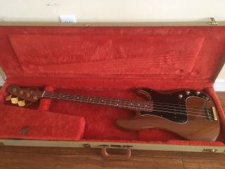 Rare 1982 Fender Walnut Precision Bass Special,  Tweed Case