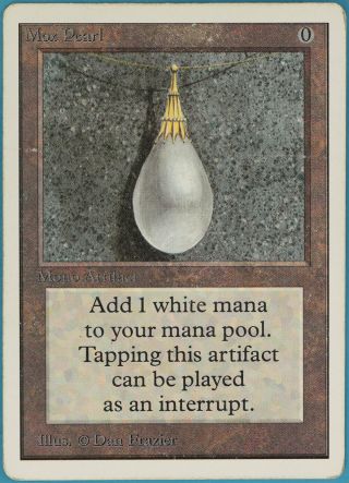 Mox Pearl Unlimited Heavily Pld Artifact Rare Magic Mtg Card (33453) Abugames