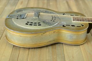 Vintage 1937 Dobro M - 32 Fiddle Edge spider cone resonator guitar Old Kraftsmen 12