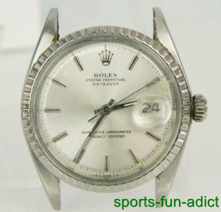 Vintage Rolex Datejust Oyster Perpetual Automatic Stainless Steel Jubilee Watch