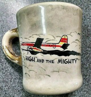 Vintage John Wayne Cast And Crew Coffee Mug From " The High And The Mighty 1954 "