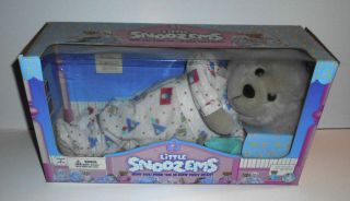 Vintage Little Snoozems Plush Teddy Bear 1996 Mib Rare